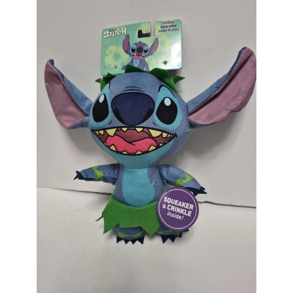 Stitch Dog Toy with Crinkle and Sound Durable Plush Stuffed Animal